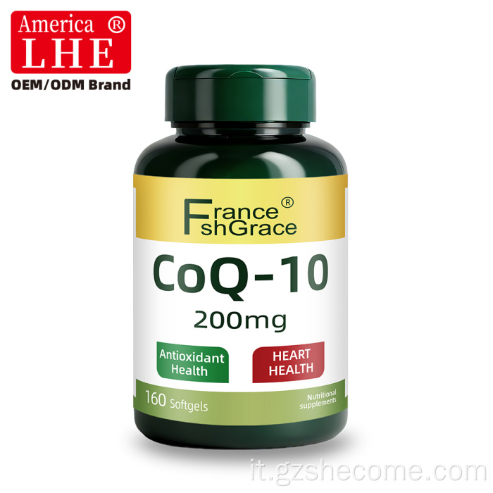 CoQ10 Softgel Supporto cardiaco antiossidante